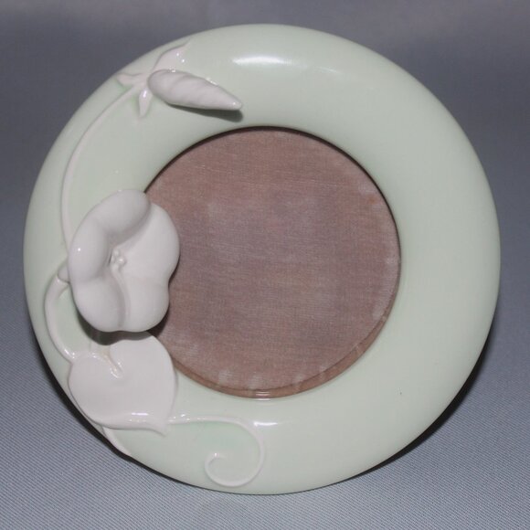 Fitz & Floyd Round Photo Frame | Vintage Picture Frame - Picture 1 of 5